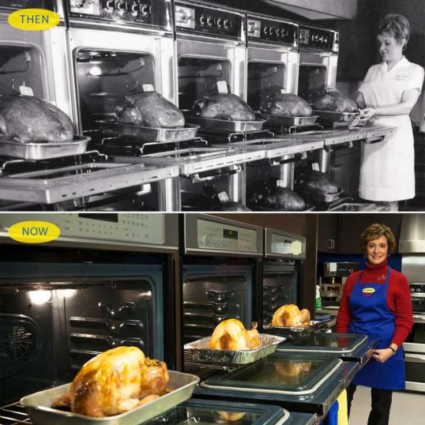 Butterball Hotline Kitchen Then and Now