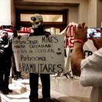 Protest against Fortuna Silver Mines.